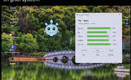 Tamagotchi demo app voorbeeld