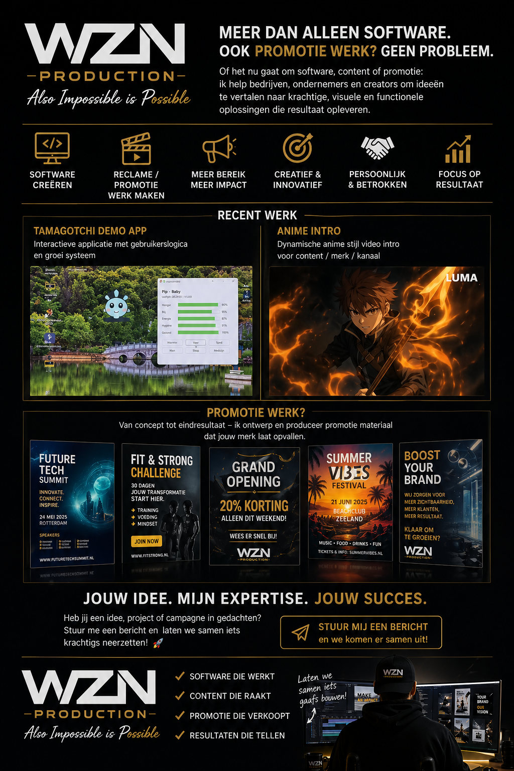 WZN Production promotie flyer
